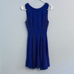 Altar'd State Royal Blue Lace Mini Dress